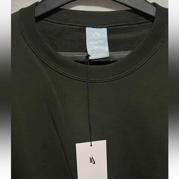 Nike x Nocta Crewneck Sweater Dark Olive Green FQ3553-355 Men's XL Extra Large - Picture 3 of 4